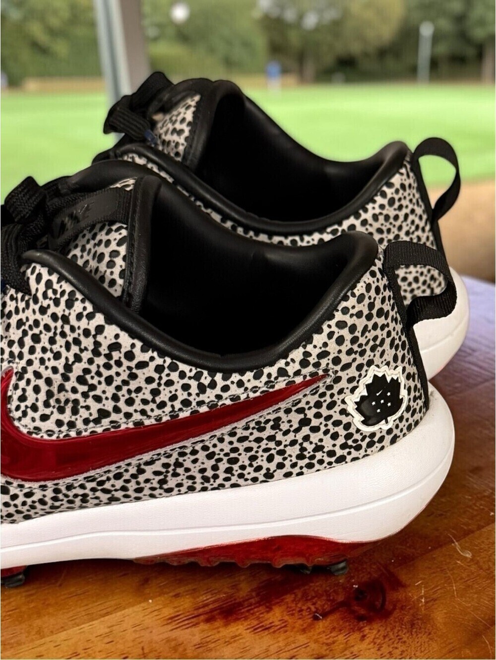 Nike Roshe Tour NRG Safari Bred Golf Shoes Size 10 Leopard Print Spiked Cleats - Picture 5 of 9